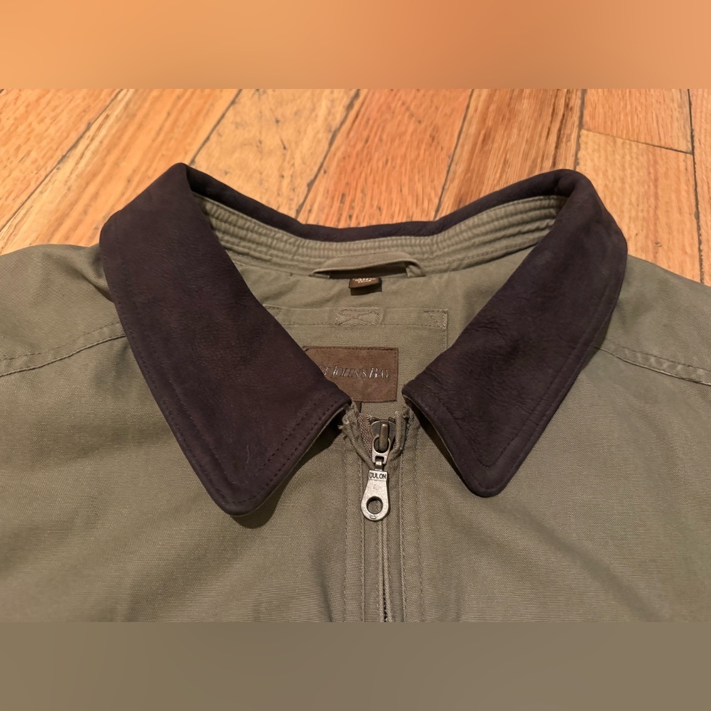 St Johns Bay Green Chore Barn Coat Jacket Flannel Lined Men’s Size XXL - Picture 3 of 16